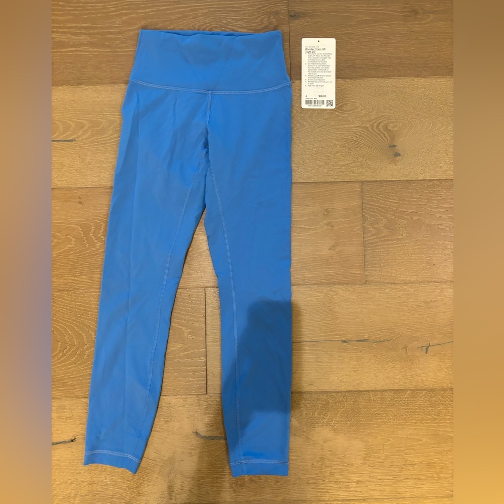 Wunder Train HR Tight 25” Lululemon Leggings Blue Nile Size 4